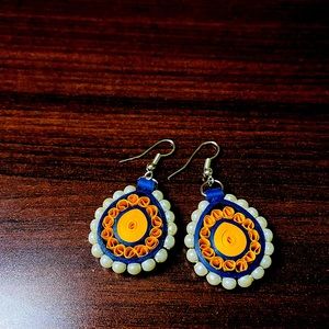 Handmade Trendy weightless paper earrings